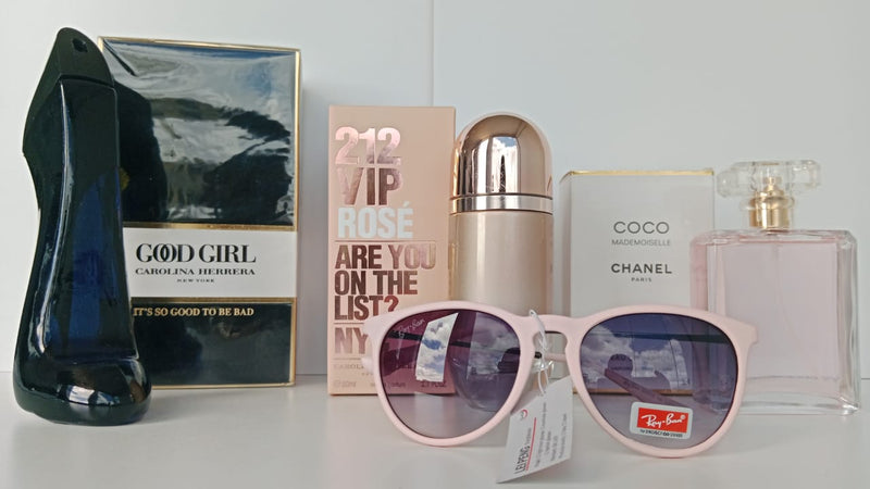 KIT PERFUMES DAMA + GAFAS RAYBAN