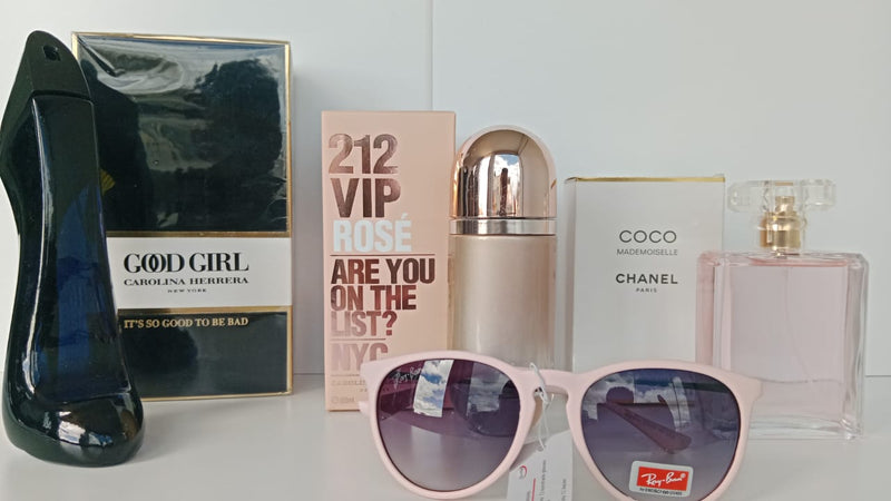 KIT PERFUMES DAMA + GAFAS RAYBAN